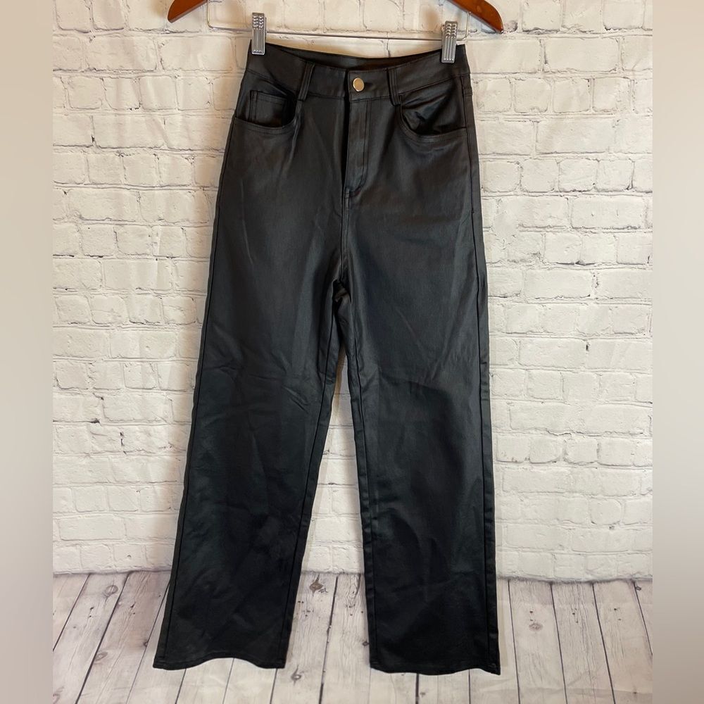 SHEIN Faux Black leather Size Medium